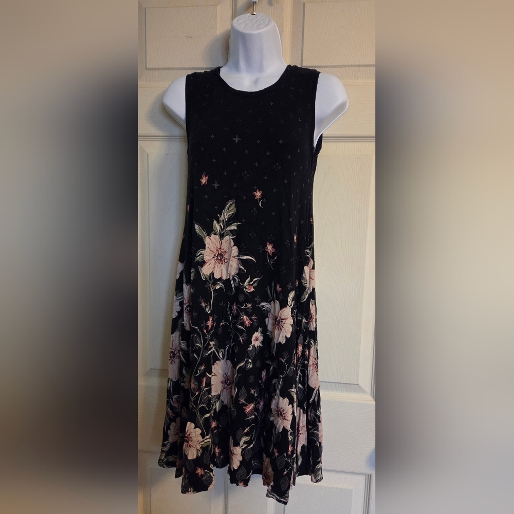 Style & Co Floral Sleeveless Dress Size Small